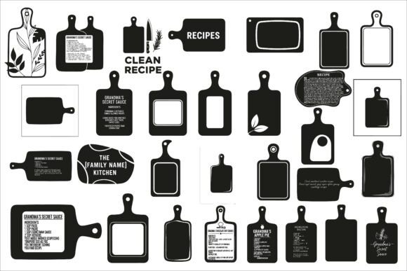 Download Custom Recipe Cutting Board Design - Premium Resources